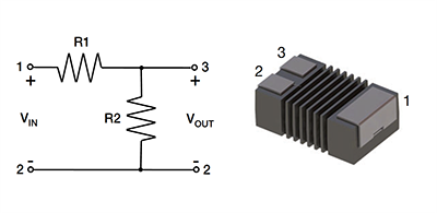 Schaltungsanordnung - Vishay / Techno CDMM AEC-Q200-SMD-Dickfilm-Teiler